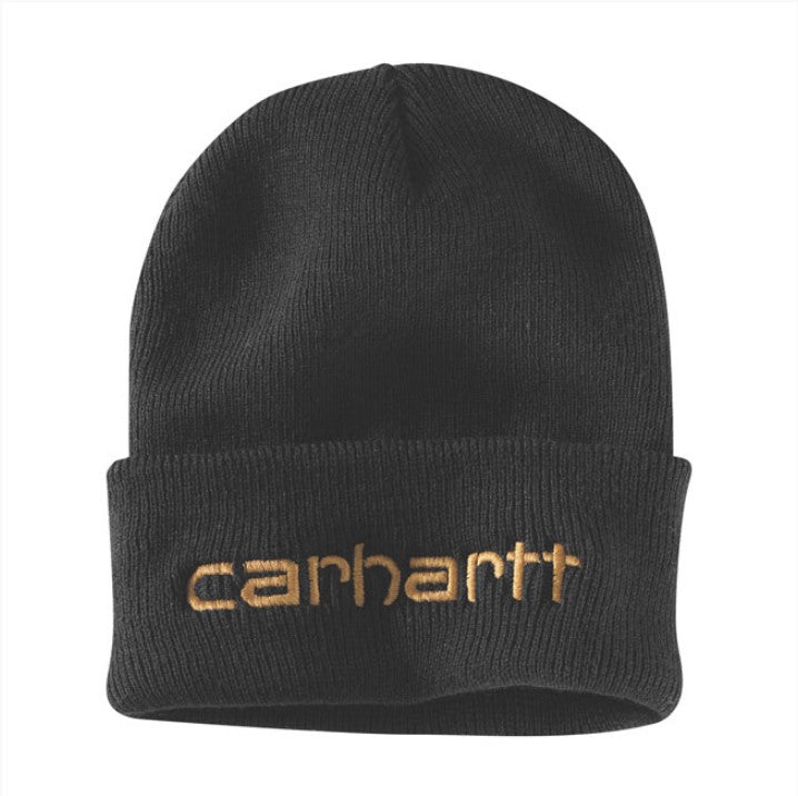 CARHARTT OG KNIT INSULATED LOGO CUFFED BEANIEBLACK 919720