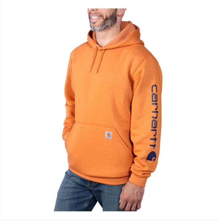 CARHARTT OG SLEEVE LOGO HOODIEMARMALADE HEATHER 97969