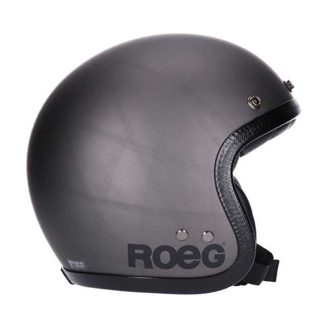 glossy black vintage jet helmet with black visor; comfort lining in microtec with premium leather details and chrome profile