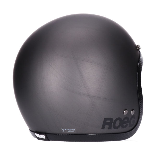 glossy black vintage jet helmet with black visor; comfort lining in microtec with premium leather details and chrome profile