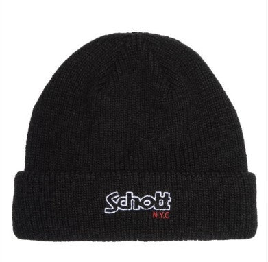 beanie with embroidered logo