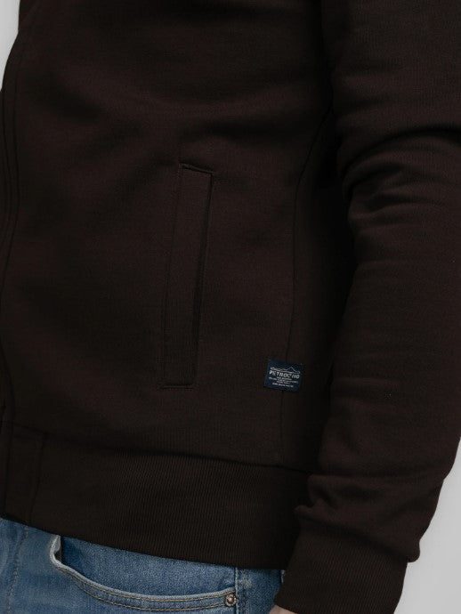 Petrol SWEAT COLLAR ZIP SWC376ESPRESSO 7138