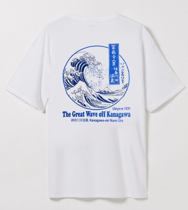 WXXXROSE ARCHIVES SELECTION HOKUSAI WAVE TEEBIANCO