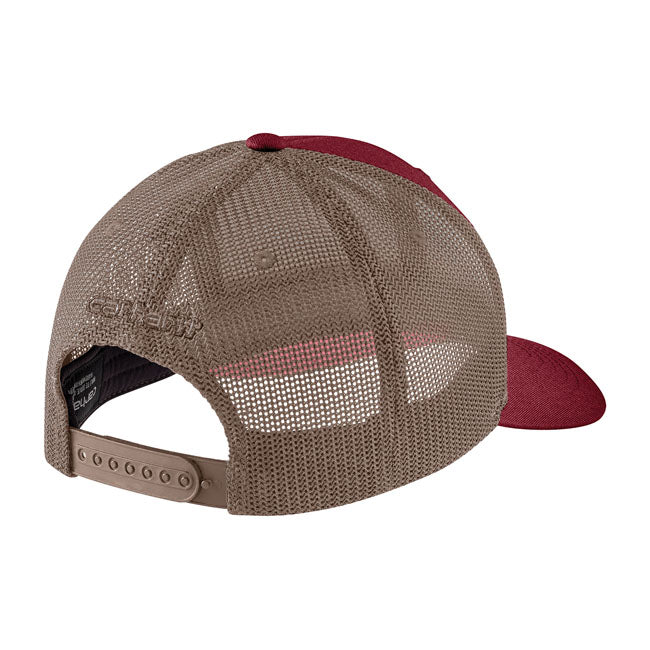 LOGO PATCH MESH CAPCARHARTT BURGUNDY