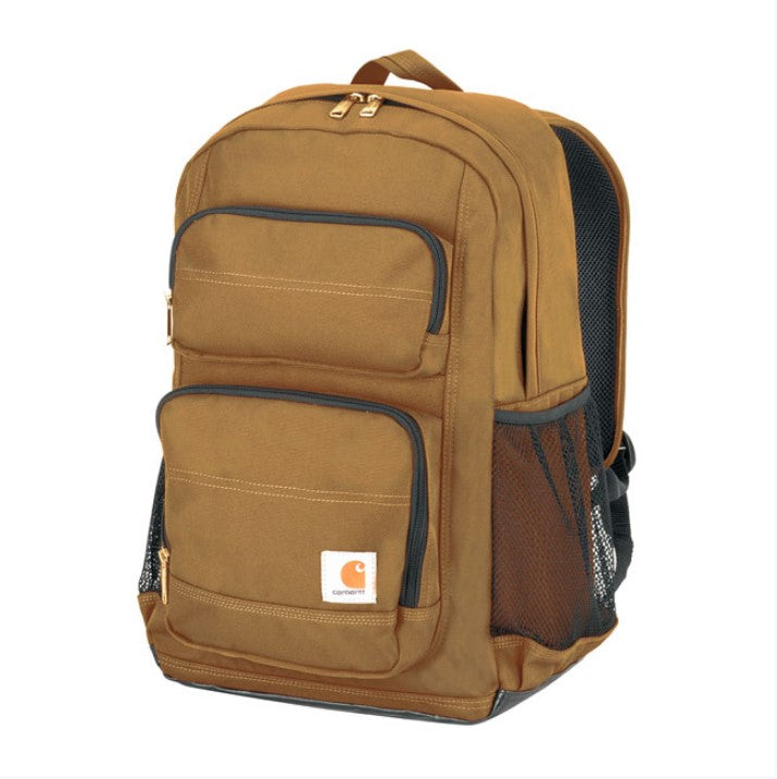 zaino 27 litri marrone impermeabile con tasche porta computer e tablet