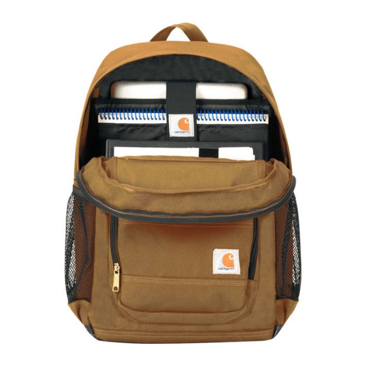 zaino 27 litri marrone impermeabile con tasche porta computer e tablet